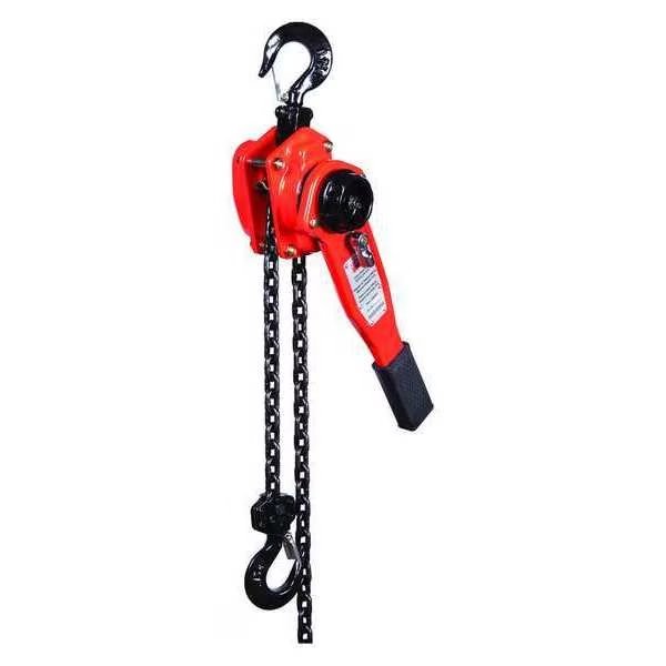 Lever Chain Hoist, 1500 lbs. Load Capacity, 15 ft. Hoist Lift, 29/32 in. Hook Opening, Dayton, Mfr#: 48ME55
