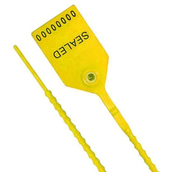 Pull-Tight Seals, Yellow, Plastic, PK100, Universeal, Mfr#: UPULL-HD 12 YELLOW100