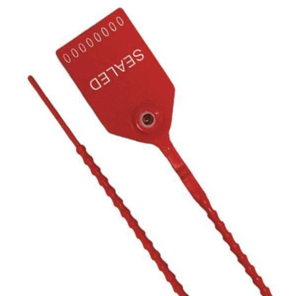 Pull-Tight Seals, Red, Plastic, PK100, Universeal, Mfr#: UPULL-HD 12 RED100