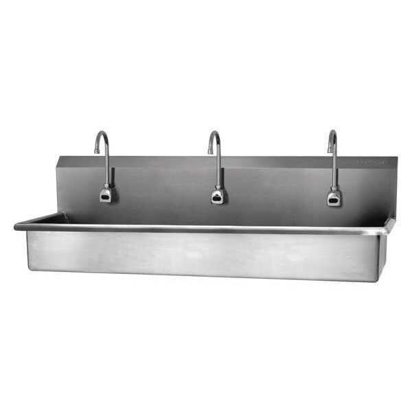 Wall Mount, 3 Hole, AC Sensor, Stainless, Wash Station, Sani-Lav, Mfr#: 56WAL-0.5