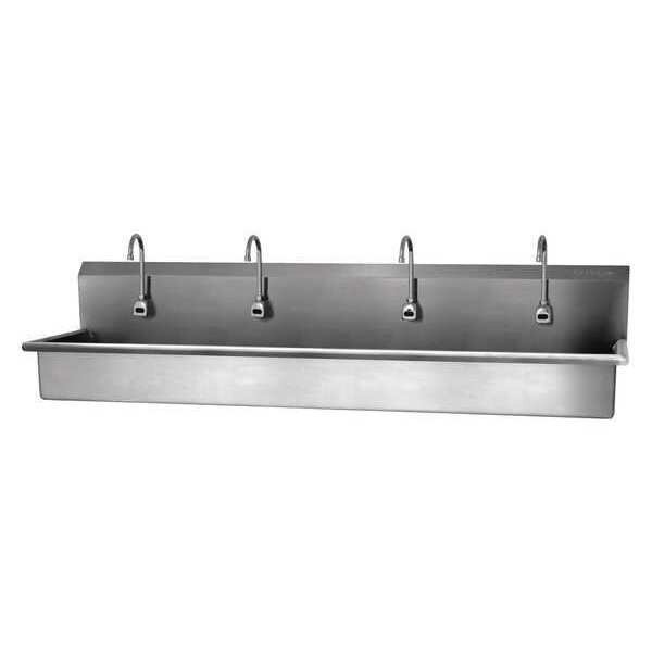 Wall Mount, 4 Hole, Battery Sensor, Stainless, Wash Station, SANI-LAV, Mfr# 58WBL-0.5