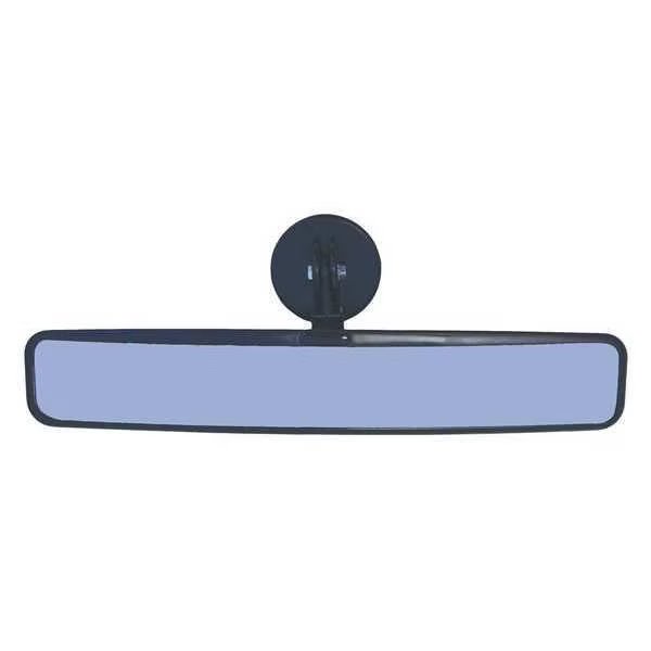 Wide Magnetic Mirror, Black, Plastic, Ideal Warehouse Innovations, Mfr#: 70-1135