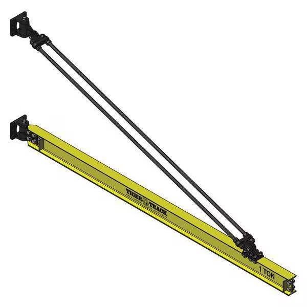 Jib Crane, Wall Mounted, 1,100 lb Capacity, Harrington, Mfr#: 311-1100-14