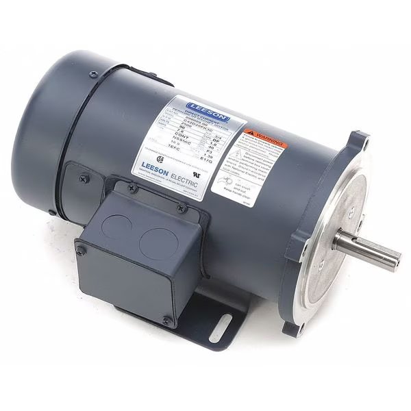 DC Permanent Magnet Motor, 3/4 HP, 90VDC, Leeson, Mfr#: 098009.00