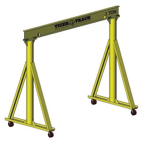 Portable Gantry Crane, 4000 lb., Enamel, HARRINGTON, Mfr# 511-4000-8-10