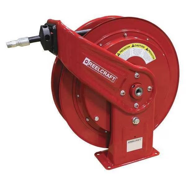 Spring Return Hose Reel, 3/8 in Hose Dia., 75 ft Length, 4,800 psi, REELCRAFT, Mfr# PWD76075 OHP