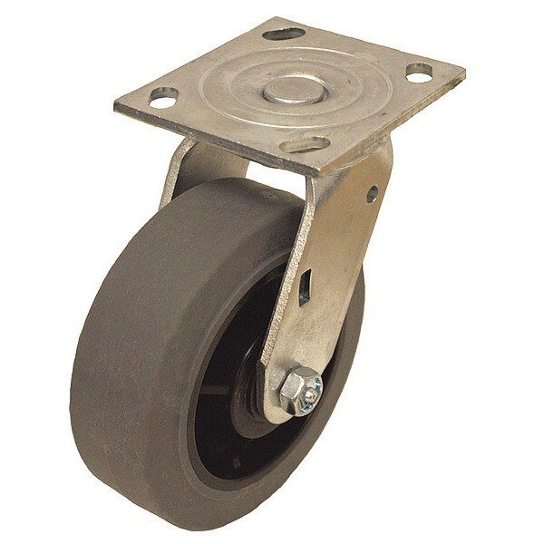 Plate Caster, 350 lb. Ld Rating, Roller, EnjoyTool select, Mfr# P21S-RP050R-14-EL