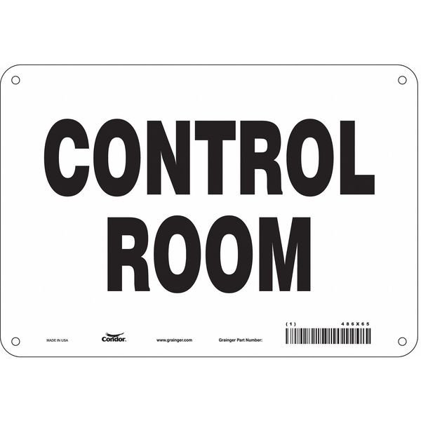 Safety Sign, 7 in Height, 10 in Width, Polyethylene, Vertical Rectangle, English, 486X65, CONDOR, Mfr# 486X65