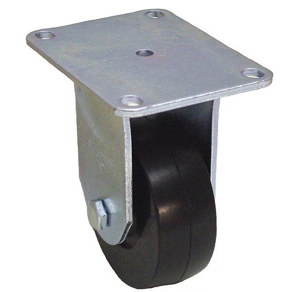 NSF-Listed Plate Caster, 150 lb. Load Rating, Rigid, EnjoyTool select, Mfr# P12R-R040D-P2