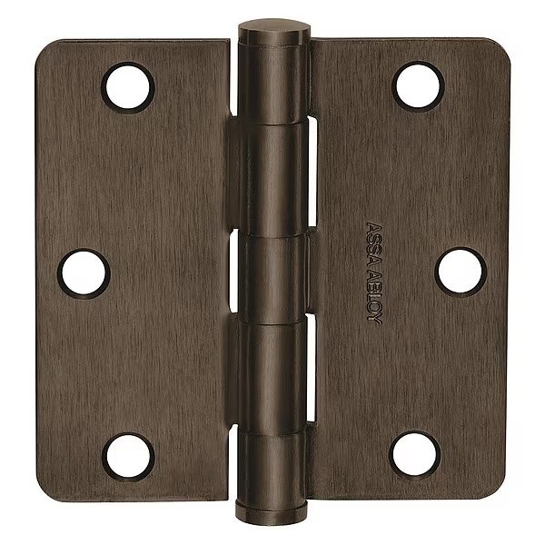 4 in W x Satin Stainless Five Knuckle Hinge, MCKINNEY, Mfr# 59678