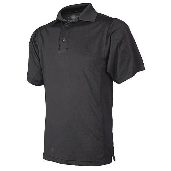 Tactical Polo, S Size, Black, Short Sleeve, TRU-SPEC, Mfr# 4076