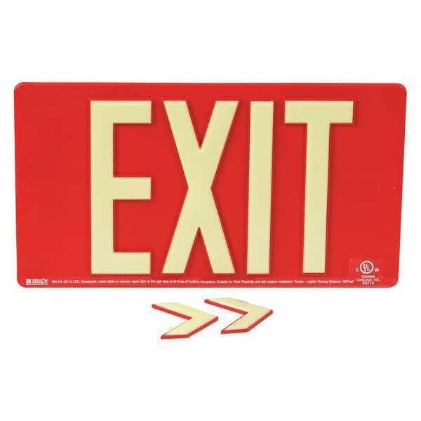 Exit Sign, English, 17-1/4