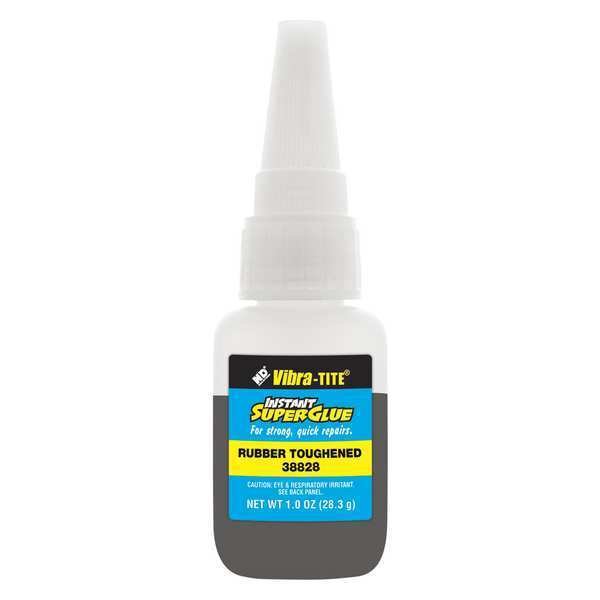 Instant Adhesive, 388 Series, Black, 1 oz, Bottle, Vibra-Tite, Mfr#: 38828