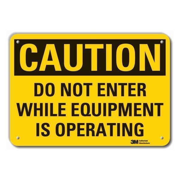 Caution Sign, 10 in. H, Aluminum, LCU3-0388-RA_14x10, LYLE, Mfr# LCU3-0388-RA_14x10