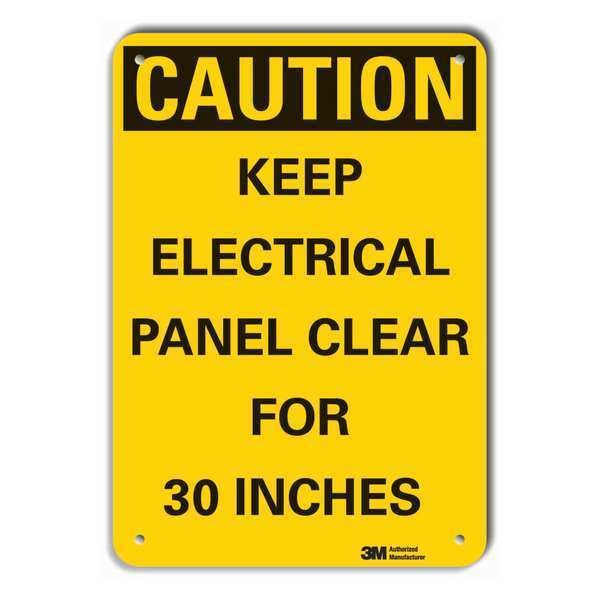 Caution Sign, 7 in. H, Aluminum, LCU3-0386-RA_10x7, LYLE, Mfr# LCU3-0386-RA_10x7