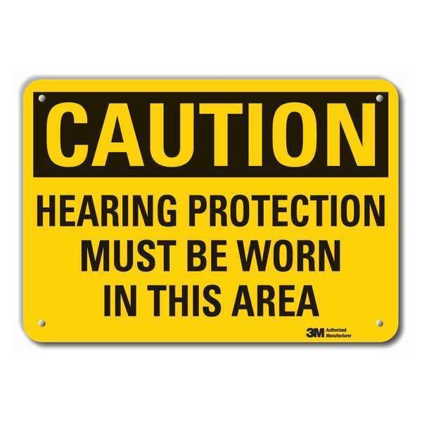 Caution Sign, 7 in. H, Aluminum, LCU3-0399-RA_10x7, LYLE, Mfr# LCU3-0399-RA_10x7