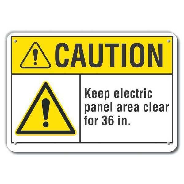 Caution Sign, Recycled Aluminum, 7 in. H, LCU3-0041-RA_10x7, LYLE, Mfr# LCU3-0041-RA_10x7