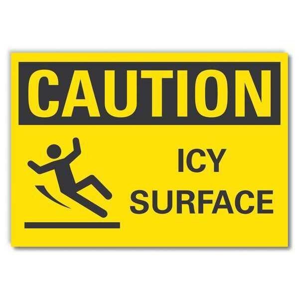 Caution Sign, 7 in H, 10 in W, Reflective Sheeting, Vertical Rectangle, English, LCU3-0138-RD_10x7, LYLE, Mfr# LCU3-0138-RD_10x7