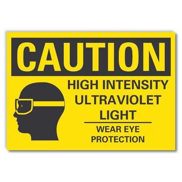 Caution Sign, Self-Adhesive Vinyl, 5 in. H, LCU3-0170-RD_7x5, LYLE, Mfr# LCU3-0170-RD_7x5