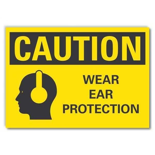 Sign, Self-Adhesive Vinyl, 3-1/2 in. H, LCU3-0161-RD_5x3.5, LYLE, Mfr# LCU3-0161-RD_5x3.5