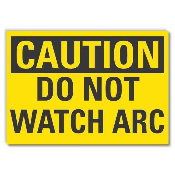 Sign, Self-Adhesive Vinyl, 3-1/2 in. H, LCU3-0242-RD_5x3.5, LYLE, Mfr# LCU3-0242-RD_5x3.5