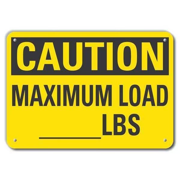 Caution Sign, Recycled Aluminum, 7 in. H, LCU3-0276-RA_10x7, LYLE, Mfr# LCU3-0276-RA_10x7