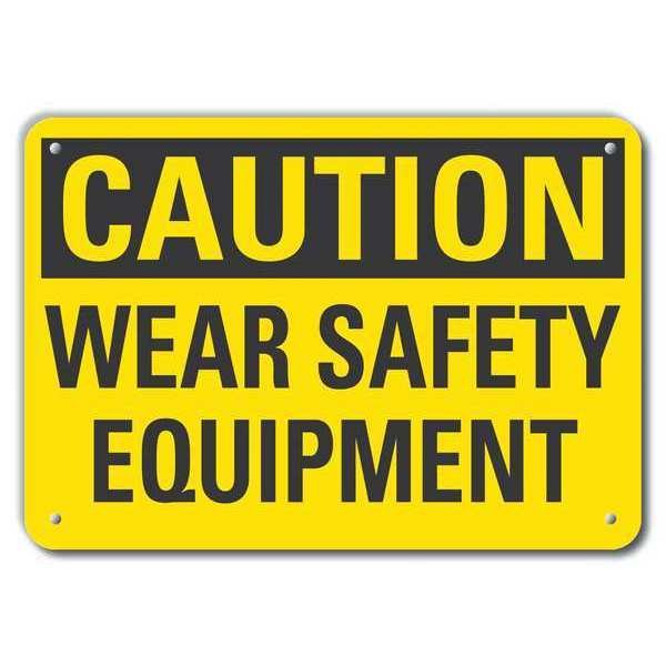 Caution Sign, Recycled Aluminum, 7 in. H, LCU3-0277-RA_10x7, LYLE, Mfr# LCU3-0277-RA_10x7