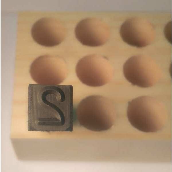 Hand Stamp Number 2, 5/16in, Reversed, YOUNG BROS STAMP WORKS, Mfr# YOU-07094-2