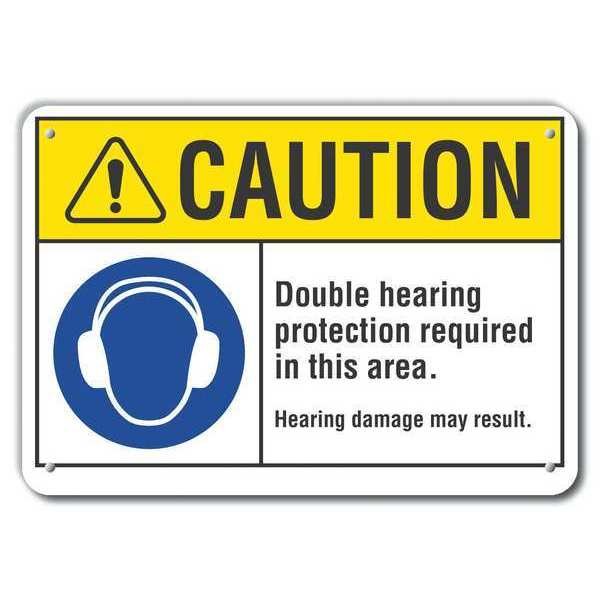 Caution Sign, Recycled Aluminum, 10 in. H, LCU3-0056-RA_14x10, LYLE, Mfr# LCU3-0056-RA_14x10