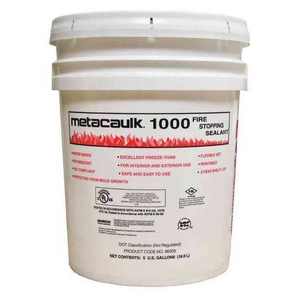 Fire Barrier Sealant, Pail, 5 gal., Metacaulk, Mfr#: 66309