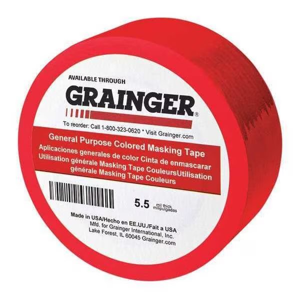 Masking Tape, Paper, Red, 1
