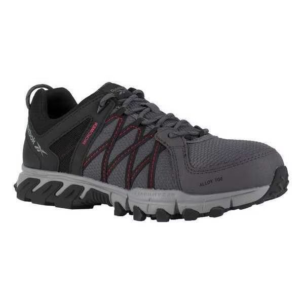 Size 10 Men's Athletic Shoe Alloy Work Shoe, Gray, REEBOK, Mfr# RB3402