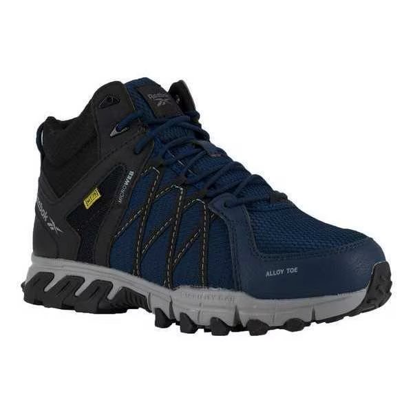 Size 10-1/2 Men's Athletic High-Top Alloy Work Shoe, Blue, REEBOK, Mfr# RB3400