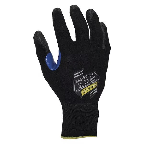 Polyurethane Coated Gloves, Palm Coverage, Black, S, PR, IRONCLAD PERFORMANCE WEAR, Mfr# KKC1PU-02-S