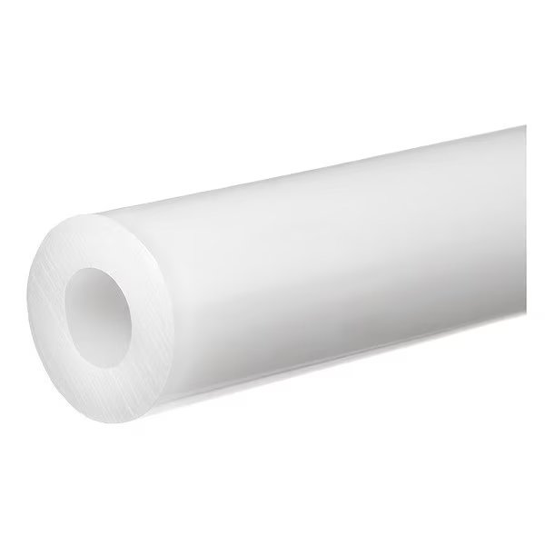 White PTFE Plastic Tube Stock 2 ft L, 3/4 in Inside Dia, 1 in Outside Dia, EnjoyTool select, Mfr# BULK-PT-PTFE-125