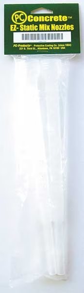 Static Mixing Nozzle, Clear, 1:01 Mixing Ratio, 2 PK, Pc Products, Mfr#: 072226