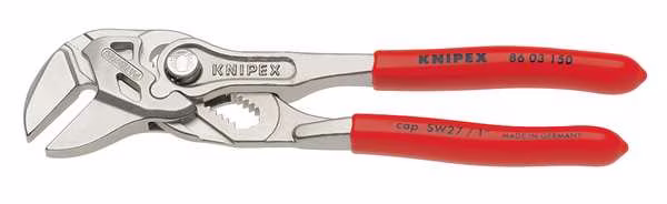 6 in Straight Jaw Plier Wrench Smooth, Plastic Grip