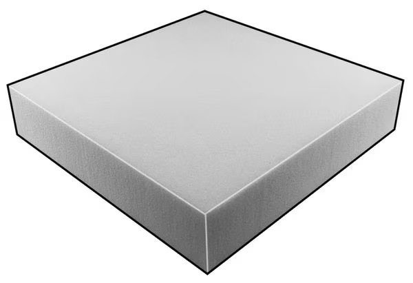 Foam Sheet, Open Cell, 12 in W, 12 in L, 3/4 in Thick, Natural, EnjoyTool select, Mfr# 5GCN4