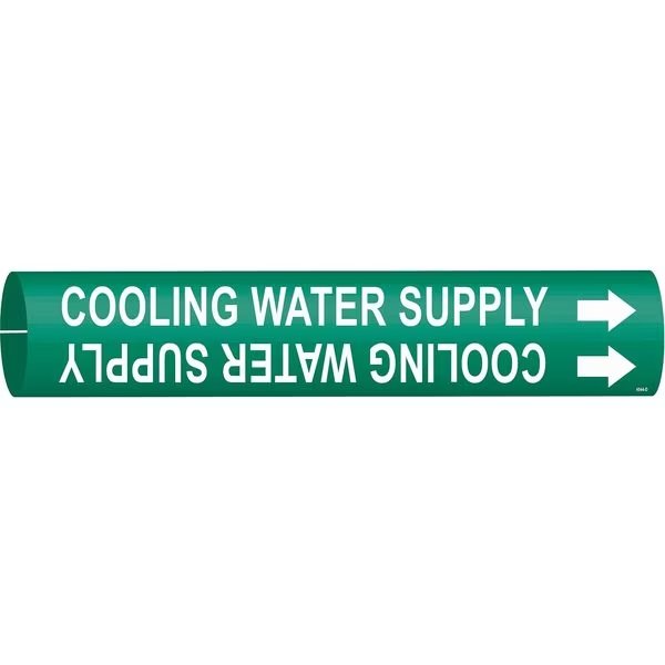 Pipe Markr, Cooling Water SupplGn, 4to6 In, BRADY, Mfr# 4044-D