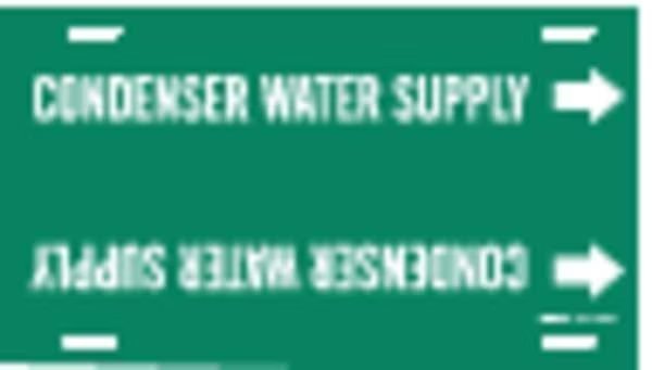 Pipe Mkr, Condenser Water Supply, 6to7-7/8, BRADY, Mfr# 4041-F