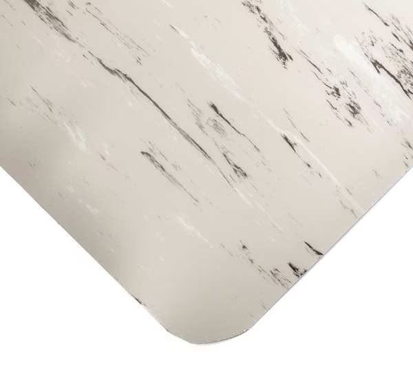 Antifatigue Runner, Gray, 60 ft. L x 4 ft. W, PVC Surface With Recycled Urethane Sponge, 1/2