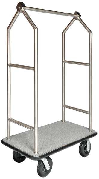 Bellmans Cart, SS Finish, Gray Carpet, Csl, Mfr#: 2699BK-010-GRY