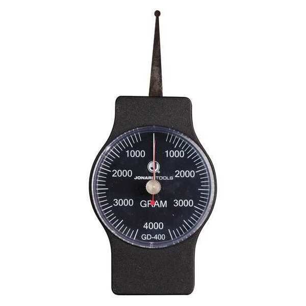 Dynamometer Gauge, Dial, 400-4000g, Jonard Tools, Mfr#: GD-400