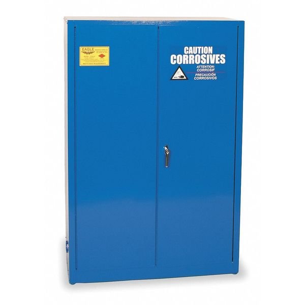 Corrosive Safety Cabinet, Blue, 45 gal., EAGLE MFG, Mfr# CRA45X
