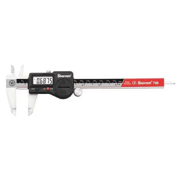 Electronic Digital Caliper, 0 to 6 In, Starrett, Mfr#: 798B-6/150 W/SLC