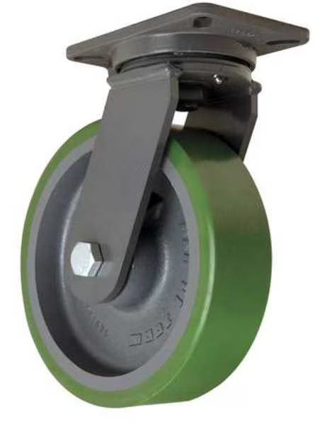 Plate Caster, Swivel, Poly, 10 in., 3000 lb., HAMILTON, Mfr# S-CH-13DB