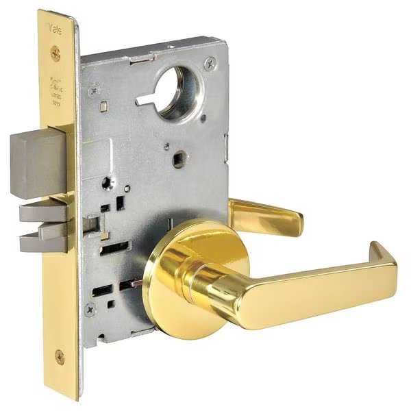 Lever Lockset, Mechanical, Privacy, Grade 1, YALE, Mfr# AUR8802FL x 605