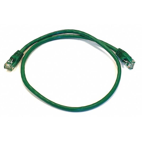Ethernet Cable, Cat 6, Green, 2 ft., MONOPRICE, Mfr# 3421