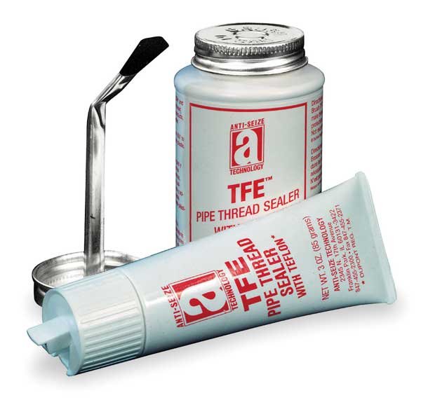 TFE Pipe Thread Sealant with PTFE, ANTISEIZE TECHNOLOGY, Mfr 14003