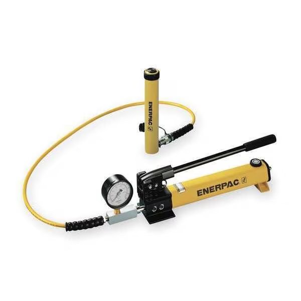 SCR106H, 10 Ton, 6.13 in Stroke, Hydraulic Cylinder and Hand Pump Set, Enerpac, Mfr#: SCR106H